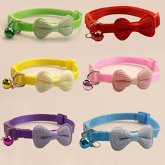 Bow and Bell Pet Collar